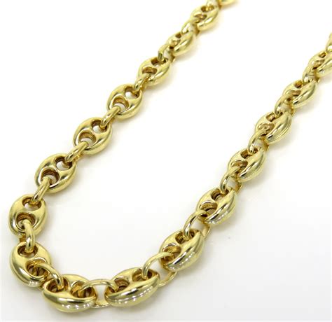 14k gold gucci link chain.